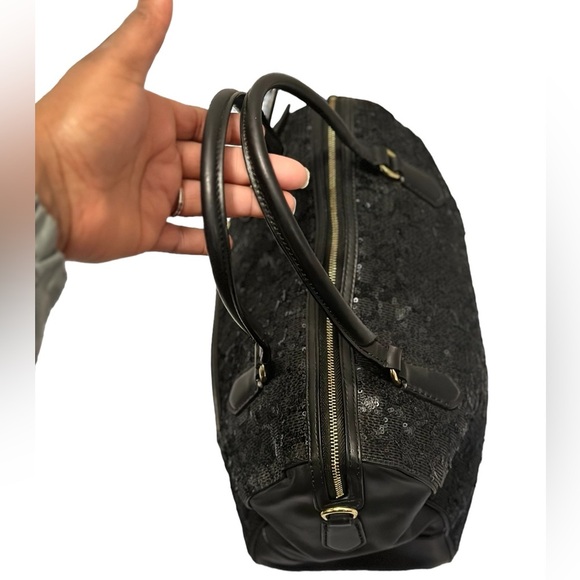 Coach Poppy Signature Sequin East West Satchel Limited Edition - Picture 9 of 17